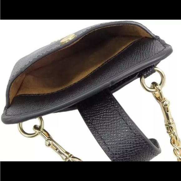 Coach Black leather phone Crossbody, New in Package - Picture 7 of 7